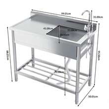 Eviers de cuisine - 39*20*37 pouces - Voir 4