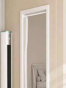1pc Folding Door Curtain With Hooks And Ties, Modern Style Folding Door Curtain, Living Room Decoration, Modern Life Accessory, Multiple Colors Available, Home Decor Product, Better Privacy Protection - 1PC - View 5