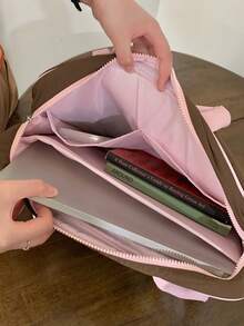 Fluffy Love 刺繡筆記本電腦包,相容 MacBook 13/14 吋,10/11 吋平板電腦包,大容量 15/15.6 吋電腦單肩包 - 彩色 - 查看 7