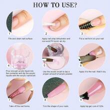 75ml Professional Liquid Acrylic Monomer, For Nail Extension - 150ml Two Pieces Set Of Quick Drying Acrylic Nail System - Multicolor - View 8