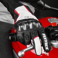 1 Pair Motorcycle Gloves With Hook Riding Protection Leather Gloves Cycling Motorbike  Motocross Bicycle Gloves Touch Screen Cycling Accessiories Riding Essentials For Women Men Rider Gift - Multicolor - View 4