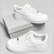 Nike Air Force 1 Low Pure White Sleek Clean Design Everyday Fashion Shoes - 白色 - 查看 19