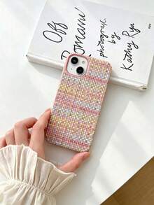 Casing Ponsel Apple 17Pro Max/17Pro/Phone 17/15Pro Max, Pelindung 14Pro, Pelindung 13Pro Baru, Anti-Jatuh 12Pro Baru, Pelindung Tekstur Anyaman 16Pro Max, Casing Ponsel 16Pro, Casing Ponsel 15Pro Baru, Casing Keras Setengah Tertutup, Warna-warni, Modis, dan Personalisasi 16Plus Baru - warna - View 3