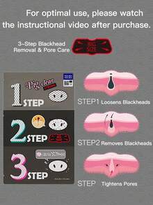 HOLIKA HOLIKA HOLIKAHOLIKA Pig Nose Patch Versi yang Disempurnakan Penghilang Komedo Fisik Menenangkan Mengencangkan Pembersih Pori-Pori Korea - 3 buah - View 3