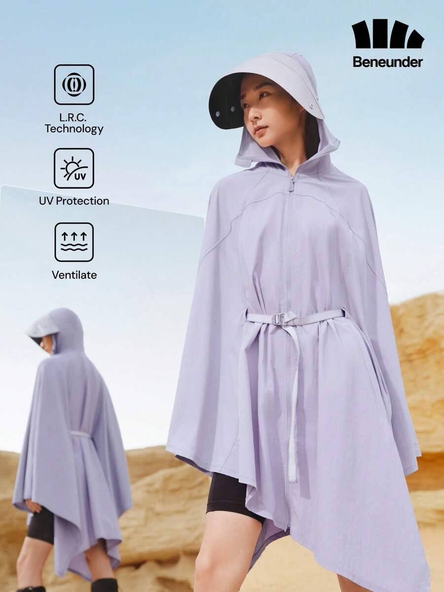 Beneunder Women's Hydrosilver Shell Anti-UV Sun Protection Jacket MP800 - Dusty Purple - View 1