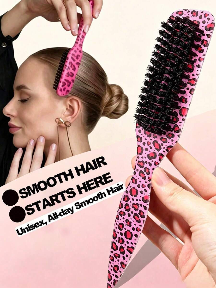 1 pieza Peine/Cepillo para barba unisex, peine de peinado profesional sin fragancia, peine de color degradado & cepillo de limpieza de cabello, herramienta de aseo suave, apto para cabello grueso/fino, esencial de viaje, esencial de playa, esencial de vacaciones, esencial de baño, también un regalo para mujeres, regalo de dama de honor, regalo de boda, regalo para maestros - multicolor - Ver 1