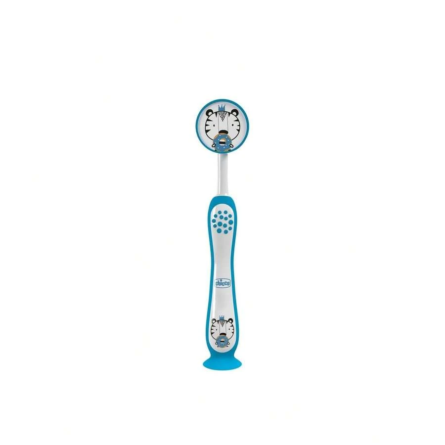 Chicco شيكو فرشاة أسنان الحليب 3-6 سنوات أزرق نمر X1 - العناية بالفم، مكشطة اللسان - أزرق فاتح اللون - مشاهدة 1