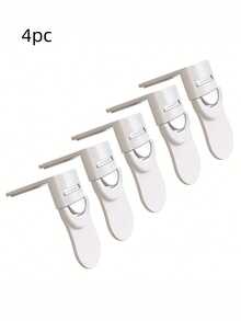1/3/5pcs Drawer Lock Upgraded Anti-Theft Cabinet Lock Double Button Anti-Theft Corner Lock. It Is Autumn Home Decor, Halloween Decor, Bathroom Decor Accessories, With Strong Adhesive Backing, No Drilling, Multi-Functional Protection. Suitable For Halloween Party, Christmas Party, Enhancing The Performance Of Cabinets, Drawers, Refrigerators, Ovens, Shower Rooms. - Multiple Styles - View 17