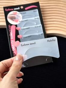 6PCS Reusable Eyebrow Stencil Template, Brow Shaping Mold For Eyebrow Makeup And Styling, Beauty Eyebrow Shaping Tool, For Daily Makeup And Beginners - Multicolor - View 2