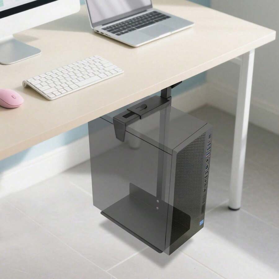 Halterung unter dem Schreibtisch, verstellbare Computergehäuse-Halterung, hängende Computer-Host-Halterung - Übersicht 1
