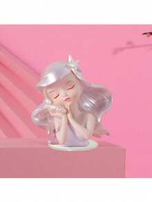 7件/1件裝海洋公主蛋糕裝飾，美人魚蛋糕裝飾，紫色美人魚尾海星貝殼蛋糕裝飾，海洋美人魚主題蛋糕裝飾，適用於生日派對蛋糕裝飾、洗禮性別揭曉儀式蛋糕裝飾（請搭配托盤與白色支架使用） - 多色 - 查看 10