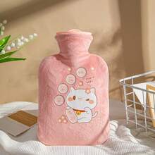 Reusable And Hot Water Bottle Made Of High-Quality, Leak-Proof PVC Material, Random Color, 500ml Capacity, For Home, Office, And Travel - Ideal For Hot And Cold Drinks. - Cute Hot Water Bottle - View 9