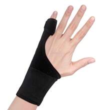 1pc Rigger Finger Sleeve Guard, Breathable Wrist Thumb Finger Support Brace - Black - View 11