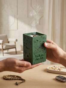 1 Set/1 Pc Green Vintage Resin Incense Burner, Middle Eastern Luxury Style Aromatherapy Burner, Home Decor Gift, Heat-Resistant Incense Holder, Home/Living Room/Bedroom/Tea Room Decoration, Home Decor, Baby Shower Party Favor, Luxury Incense Burner, Gift For Women, Luxury Women's Gift, Dining Table Decor, Ramadan, Bedroom Furniture - Multiple Styles - View 5