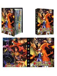 遊戲卡收藏相簿 卡片收納相簿 卡片收藏書 口袋怪獸寵物 400 個卡槽 最大容量 800 張卡 (不含卡片) - 多色 - 查看 2