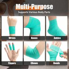4 Rolls Self-Adhesive Bandage Finger Protection Elastic Bandage Self-Adhesive Veterinary Wrap, Suitable For First Aid, Sports, Animals (3 Colors) - Multicolor - View 9
