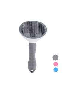 Pet Grooming Tool: Self-Cleaning Slicker Brush For Long-Haired Cats And Dogs – Removes Loose Fur And Undercoat - View 10