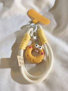 1pc Funny Ugly Cute Geometric Big Mouth Pendant Phone Case Lanyard With Clip, Camera Keychain Small Accessory Hanging Chain Universal Phone Lanyard - Multicolor - View 11