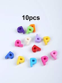 Randomly Mix 10/50/100pcs Acrylic Letter Beads For Jewelry Making Supplies, Colorful Big Alphabet Charm For DIY Bracelet Necklace Craft Bead - Colorful Letter Beads - View 24