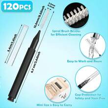 120pcs Interdental Brushes, Braces Brush Cleaner For Teeth Cleaning Tools Spiral Dental Brush For Efficient Oral Care A - View 3