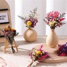 97pcs Bulk Mini Dried Wildflowers Kit - 11 Kinds Natural Dried Floral Stems With Lavender, Pampas Grass, Baby's Breath & Crystal Grass Suitable For Wedding Bouquets, Wreath Making, Resin Crafts, DIY For Christmas Table Centerpieces, Baby Showers - Mini Diy Flowers - View 7