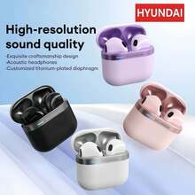 HYUNDAI Modern HY-T02Pro In-Ear Wireless Bluetooth Earbuds 5.4 Sports Earphones High-Definition Call HiFi TWS Earphones With Microphone - one-size - View 2