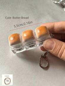 Caramel Bread Shaped Keychain, Mechanical Keyboard Switch Tester, Keychain, Desktop Decoration, Mobile Phone Charm, Creative And Interesting Office Decoration, Unique Gift Selection - Multicolor - View 11
