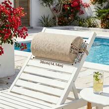1 pieza Repuesto de reposacabezas para silla de gravedad cero, almohada de soporte de cuello suave universal, correa ajustable, reposacabezas cómodo y transpirable, adecuado para sillas de descanso de ocio al aire libre, sillas de patio y de playa - Multicolor - Ver 5
