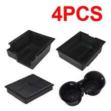 4pcs/Set Center Console Organizer Container Tray For 2021-2023 Model 3/Y Armrest Drawer - 4pcs - View 6