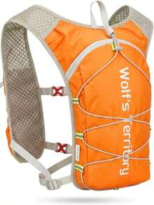Picnic Backpack, Running Backpack, Running Vest Phone Holder, Lightweight & Breathable Running Hydration Vest Backpack For Women Men, Hydration Pack For TrailRunning Hiking Cycling Marathon - Orange - View 4