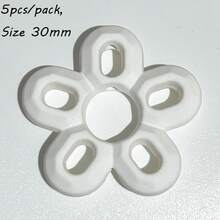 Light Bulb Hollow Out Large Flower Rubber Straight Hole DIY Mobile Phone Chain Bead Material Matched With Necklace Accessories Loose Beads - Multicolor - View 7