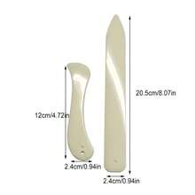2pcs Origami Creasing Tools DIY Creasing Tools Plastic Bone Folder Creasing Folding Scrapbooking Handmade Book Binding Card Making Tools Book Binding Set - White - View 7