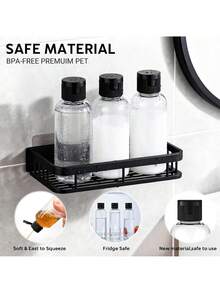 7pcs/4pcs 3.4oz Travel Size Toiletries Dispenser Bottles, Leak-Proof Refillable Travel Containers, Clear Plastic Shampoo Bottles, Suitable For Lotion And Conditioner - View 5