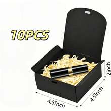 10pcs - Black Gift Box With Lid, Approx (27x20x8)Cm Groomsman Proposal Box, Luxury Black Gift Box With Ribbon For Wedding Box, Birthday Box, Party Box, Christmas Box, Bridesmaid Box, Back To School Gift Box, Graduation Gift Valentine's Day Gift Box - Multiple Styles - View 13