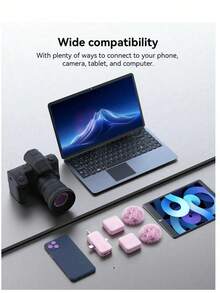 Professional Wireless Lavalier Microphone, Compatible With IPhone/Android, Plug And Play Omnidirectional Clip-On Microphone, Suitable For Live Streaming, Interview, Vlog, Song Recording, Video Podcast, Interview And Video Blog. Battery Capacity 230mAh - View 6