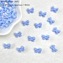 10mm Acrylic Macaron Color Small Bow DIY Mobile Phone Chain Hair Accessories With Separated Beads Accessories Material Loose Beads - Multicolor - View 27