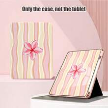 Striped, Floral And Other Pattern Painted Effect Tablet Protective Case, Built-In Pen Slot, With Stand, Suitable For Honor 8/9/10/X8/X8A/X9/X8Pro/X9Pro And Other Models/ MatePad Se 11 Inch/MatePad 11 Inch/11.5 Inch, MatePad Pro Apple 10th/11th Generation 2025 (A16), Galaxy Tab A7/A9 And Other Popular Models - Multicolor - View 4