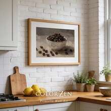 1pc Canvas Wall Art, Framed Wall Decor, Vintage Coffee Bean Still Life Oil Painting Canvas Wall Art, Neutral Farmhouse Decor Poster, Aesthetic Wall Ornament, Suitable For Modern Home Decor, Room Decor, Dorm Decor, Bedroom Decor, Bathroom Decor, Kitchen Decor, Dining Room Decor, Living Room Decor, Office Decor, School Decor, Classroom Decor, Back To School Decor, Autumn Decor, Autumn Poster, Waterproof Poster - Coffee - View 5