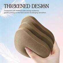 BS-MALL 3pcs/Pack 3-Color Dual-Ribbon Makeup Puff Concealer Cotton Candy Powder Puff Foundation Blush Setting Powder Portable Box Gift For Girlfriend/Women - Multicolor - View 5