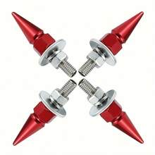 4Pcs License Plate Frame Bolt Screw Fasteners - Decorative Exterior Screws For Most Cars, Trucks, Motorcycles, License Plate Hardware - A - View 2
