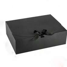 10pcs Black Gift Boxes With Lids, Groomsman Proposal Boxes, Luxury Black Gift Boxes With Ribbons For Wedding, Birthday, Party, Christmas, Bridesmaid, Graduation, Valentine's Day Gift Boxes - B-Black - View 6