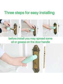 2pcs Silicone Door Handle Covers - Anti-Collision, Protective Window And Door Handle Sleeves - Multicolor - View 4