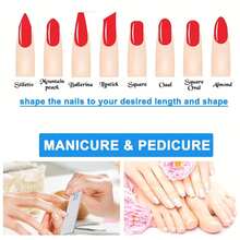 2/5/10pcs Thickened Double-Sided Nail File Set, 100/180 Mixed Grit Sanding Nail Buffing Strip For Nail Shaping, Edge Trimming And Surface Polishing, Durable Manicure Pedicure Accessory For Back To School Daily Personal Nail Beauty Care Supply - A - View 6