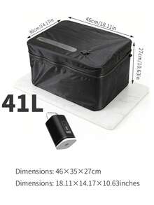 Extra Large 41L Vacuum Compression Bag With 180 Degree Zipper Wide Opening, Electric Air Pump For Vacuuming, Scratch-Resistant, Wear-Resistant, Waterproof, Moisture-Proof, Space-Saving; Store Clothes, Bedding, Blankets, Bed Linens, Coats, Shirts, Quilts, Pants, Women's White T-Shirts, Women's Black Pants, Women's Winter Clothing, Dresses, Suitable For Home, Dorm, Closet, Bedroom, Bathroom, Suitcase Travel - View 12
