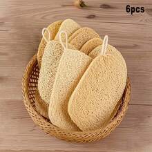 1/2/4/6pcs Loofah Exfoliating Body Brush - Gentle Bath Sponge, Suitable For Men & Women, Daily Use Or Kitchen Cleaning - Luffa Pancake - View 11