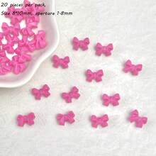 10mm Acrylic Macaron Color Small Bow DIY Mobile Phone Chain Hair Accessories With Separated Beads Accessories Material Loose Beads - Multicolor - View 49