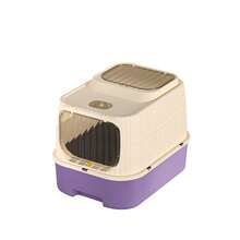 Indoor Cat Litter Box, Detachable Cat Litter Box High SidedClosed Cat Litter Box With Lid And Door, High-Edge Blowproof And Leak-Proof Cat Litter Box, Deep Bottom Deodorization And Easy Cleaning, Cat Essentials, Pet Supplies - 49 X 37 X 37 cm - View 7