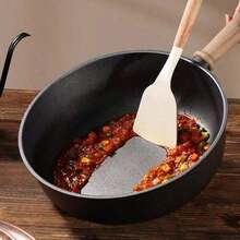 A Set Of High-Quality Black Non Stick Cookware, Including Non Stick Pans, Frying Pans, Soup Pots, And Flat Bottomed Pans, Suitable For Induction Cookers, Compatible With All Stoves, And A Multifunctional Pot For Deep Frying, Boiling, And Stir Frying - View 7
