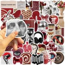 SCXXBSW 50pcs Retro Y2K Russian Stickers, Anime Decorative Stickers, Classic Gift Decorations, Value-For-Money Cute Cartoon Stickers, Waterproof And Durable. Ideal For Decorating Phone Cases, Can Be Applied To Laptops, A Top Choice For Holiday Gifts. - Multicolor - View 12