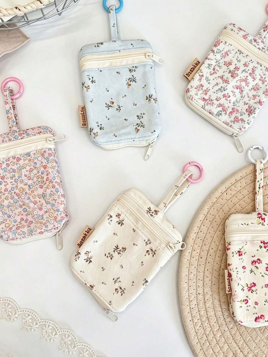 XD Cute Kids Card Holder, Coin Purse, Storage Bag, Anti-Drop Anti-Collision, Portable Compact Storage Bag, Earphone Bag, Jewelry Bag, Perfect For Children's Back To School And Gift Giving - Multicolor - View 1